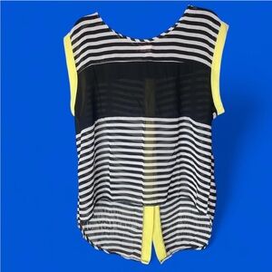 NWT Lucy Diamonds Sheer High Low Open Back Top 3X